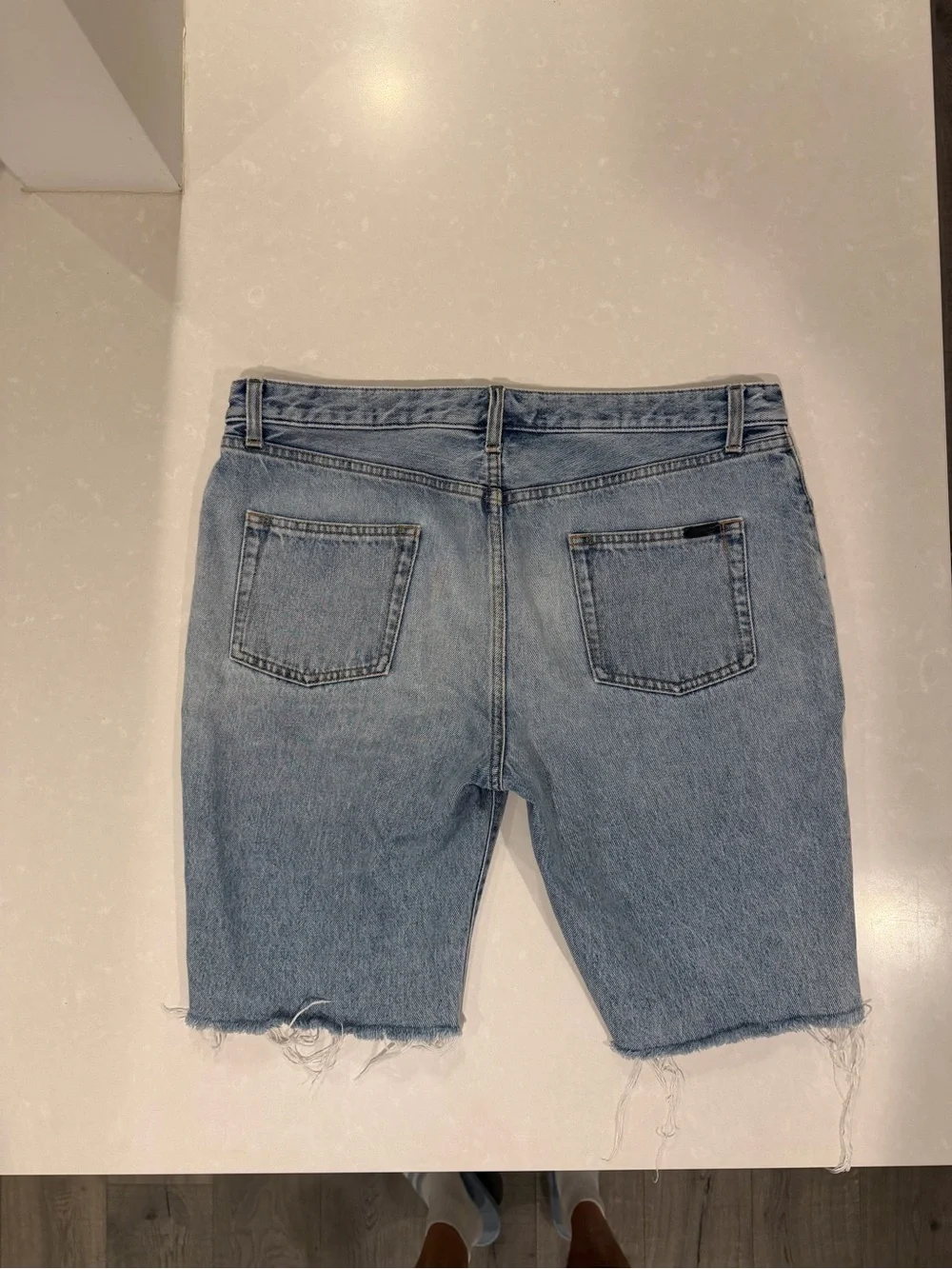 Saint Laurent Santa Monica Blue Denim Shorts (Men Size 32)